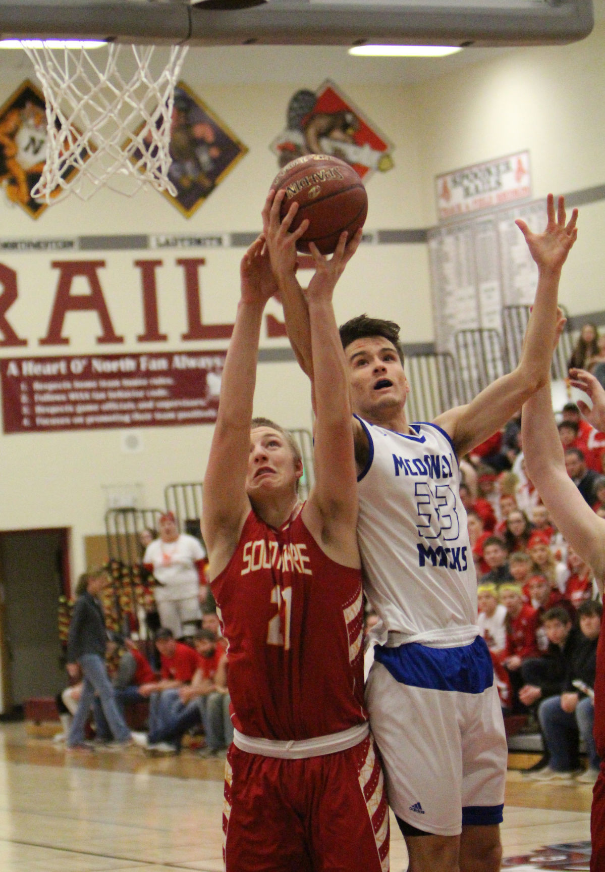 McDonell boys basketball vs South Shore at Spooner 3-10-18